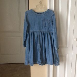 Denim babydoll dress
